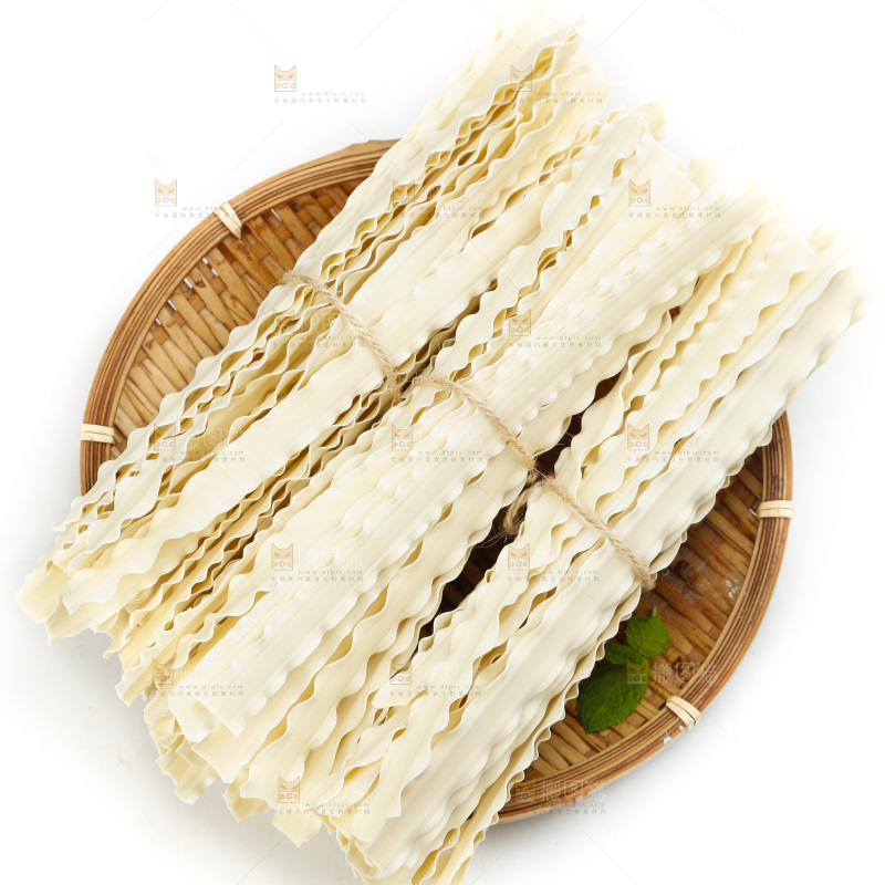 白底上的手工手擀面