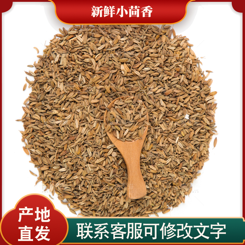 白底上一堆小茴香