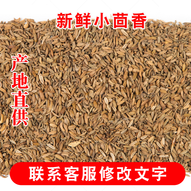 白底上一堆小茴香