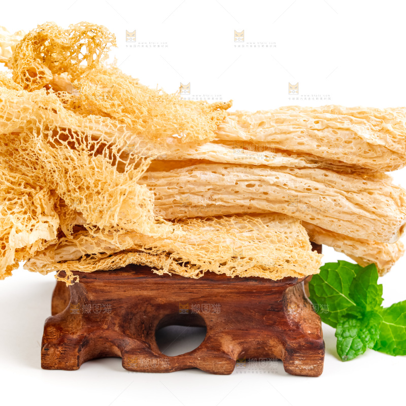 白底上的竹荪