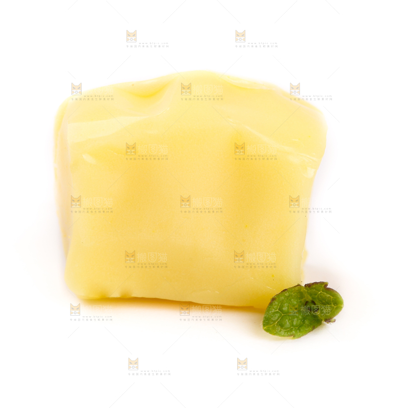 白底上的榴莲味糖果