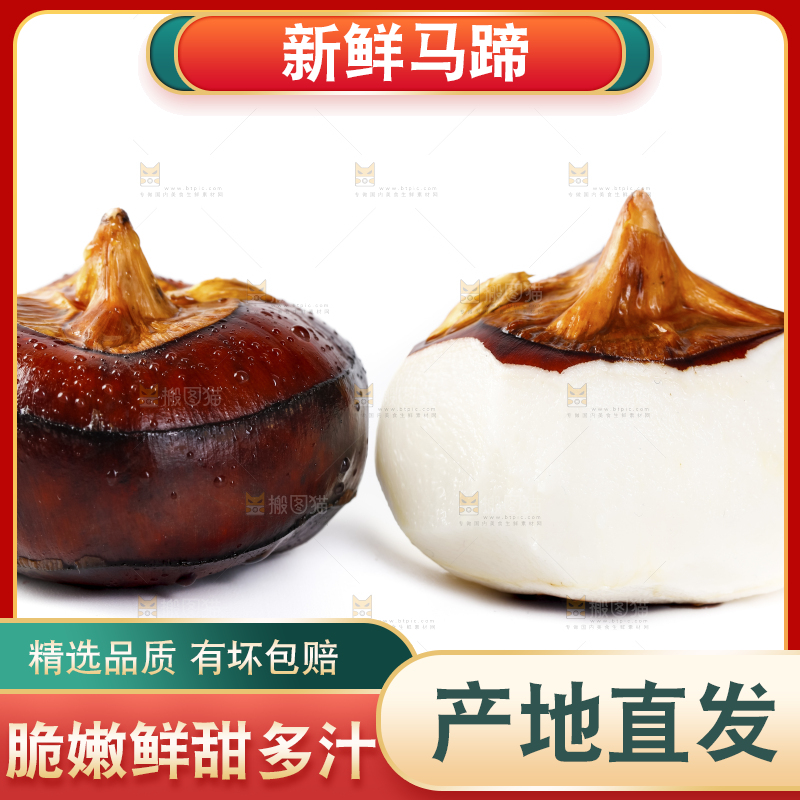 白底上放着广西马蹄