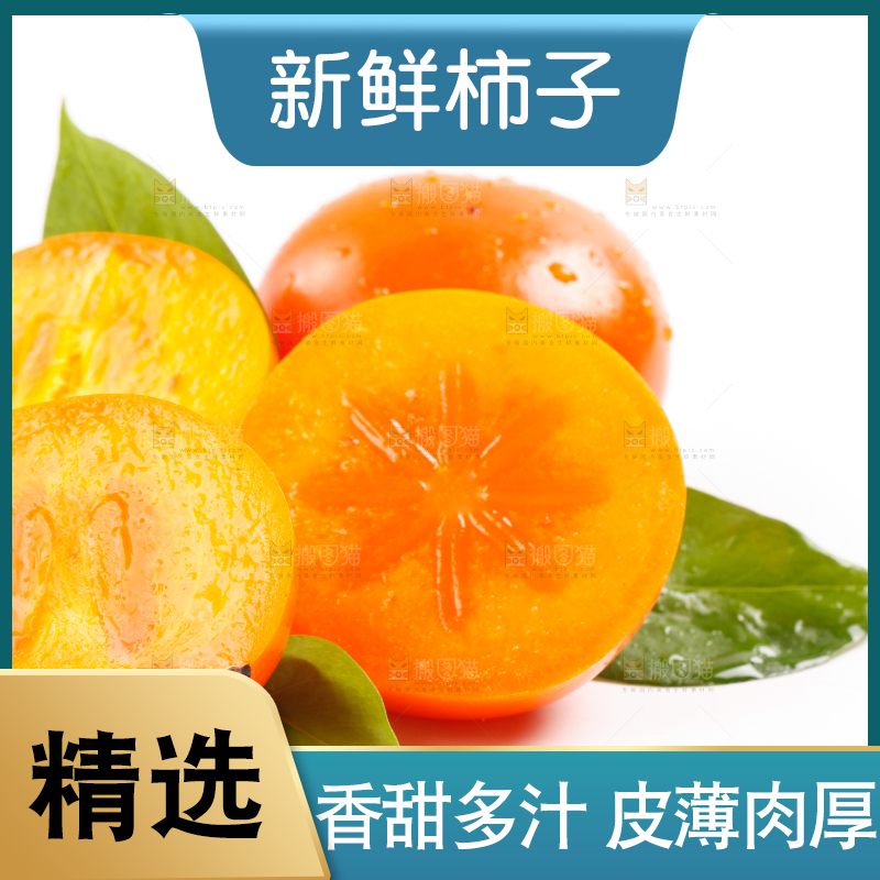 浅底上的大柿子