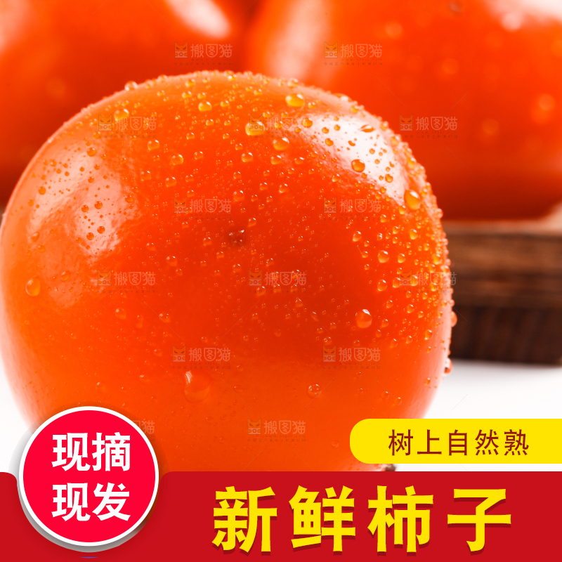 浅底上的大柿子