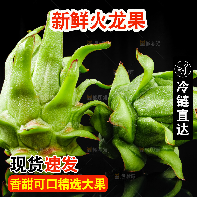 黑底上的火龙果