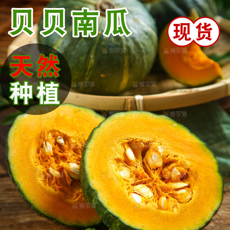 木底上的真贝贝南瓜