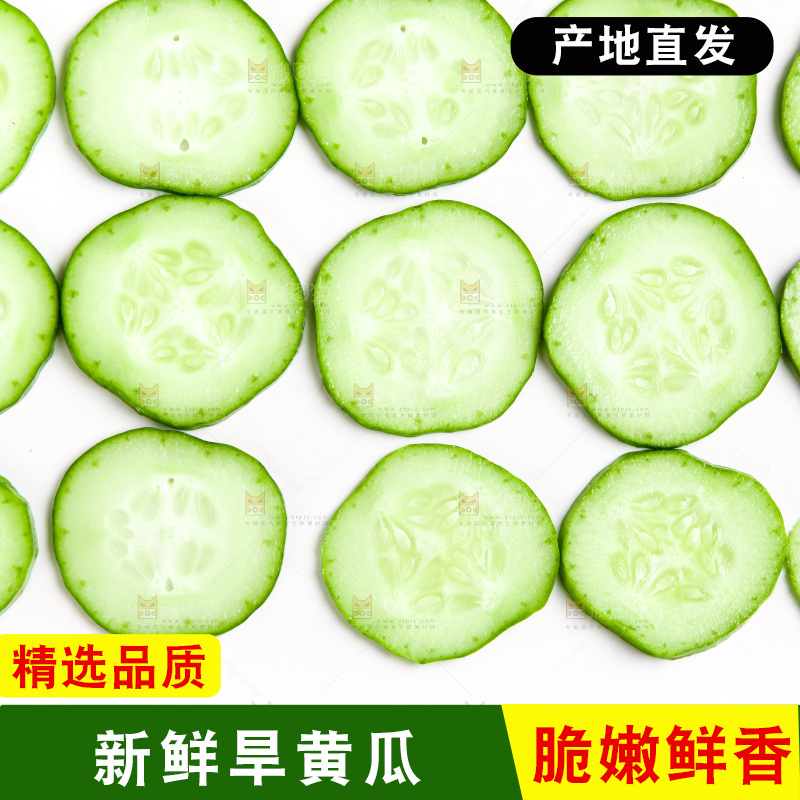 白底上放着黄瓜片