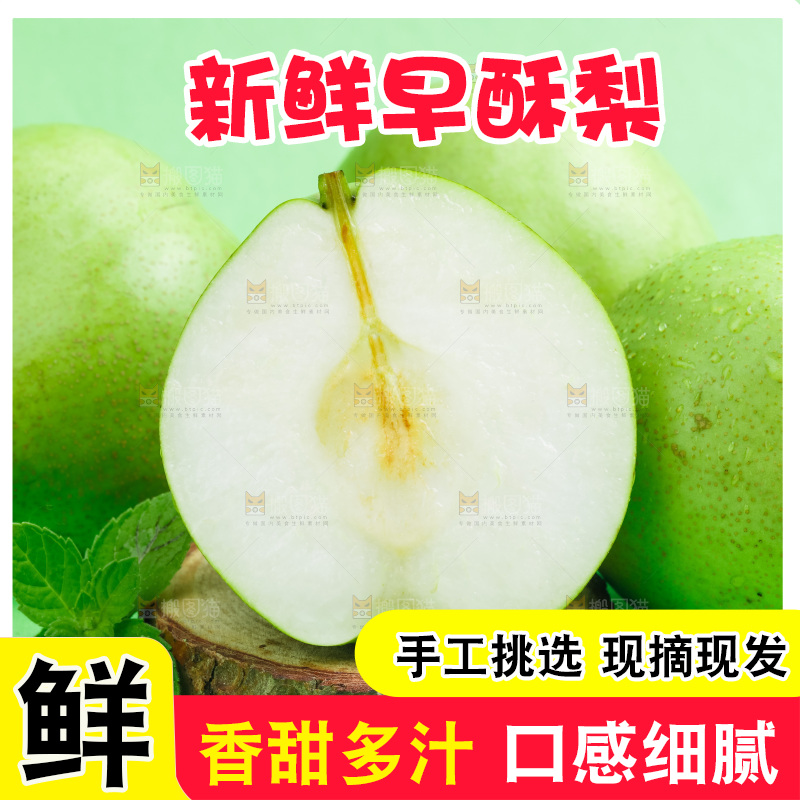 浅底上的早酥梨