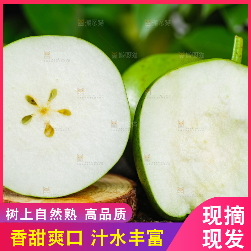 木底上放着陕西早酥梨