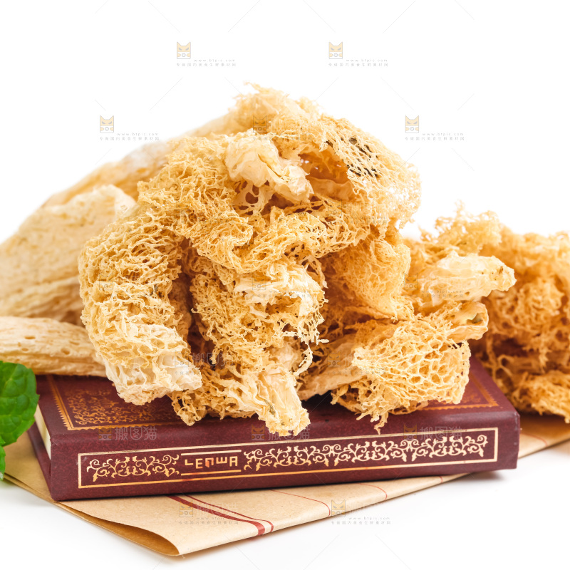 白底上的干竹荪