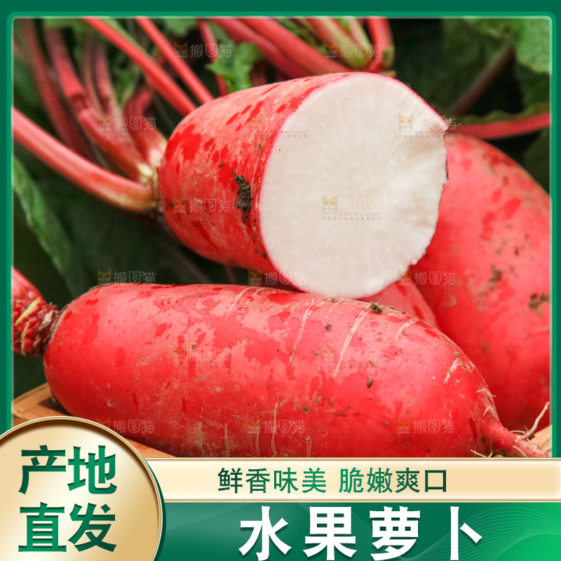 篮子里装着红萝卜