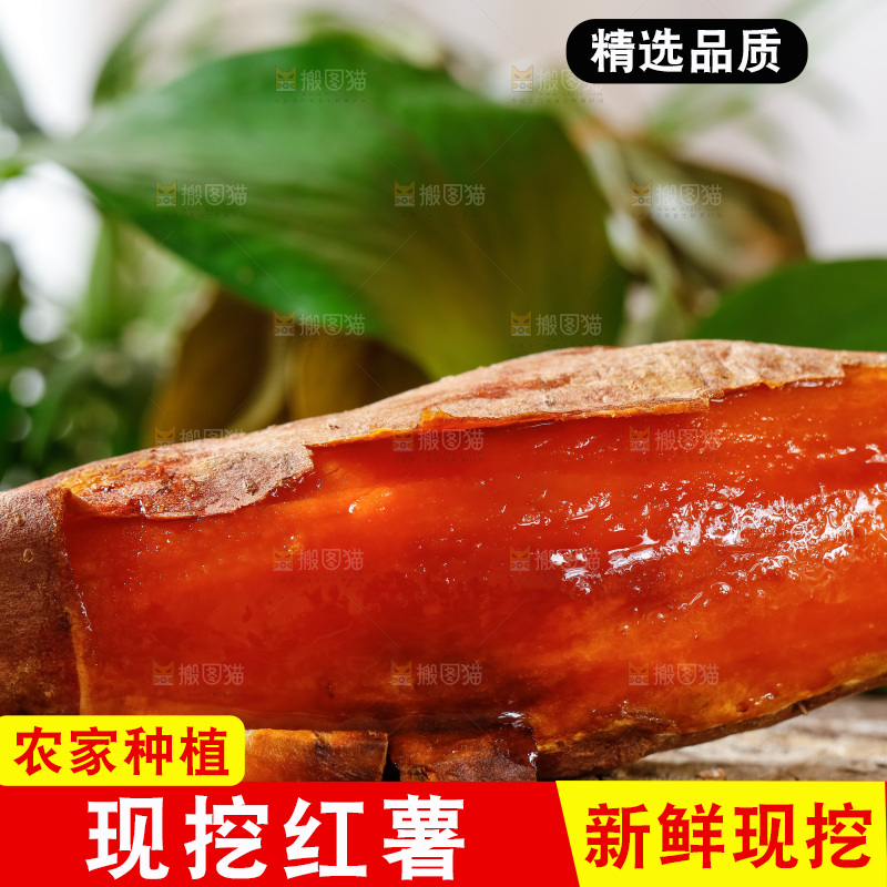 深底上的红薯