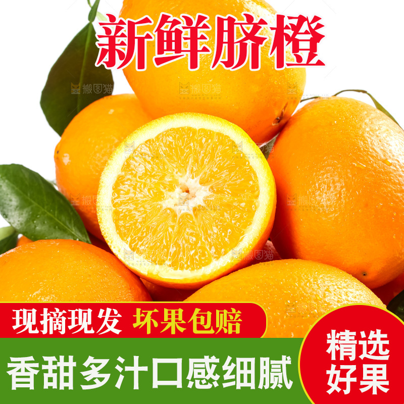 篮子里装着奉节脐橙