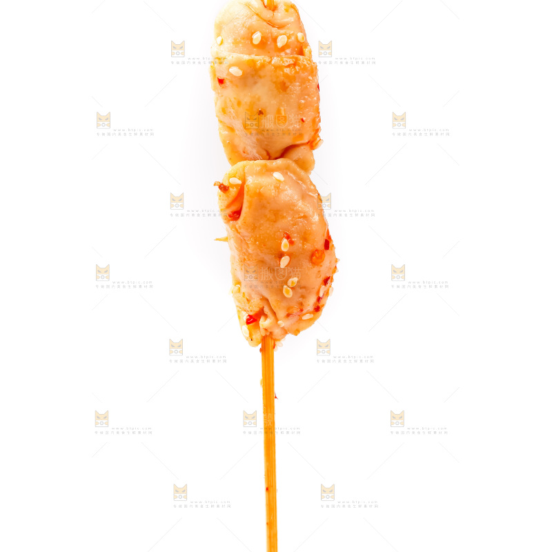 白底上的钵钵鸡食材