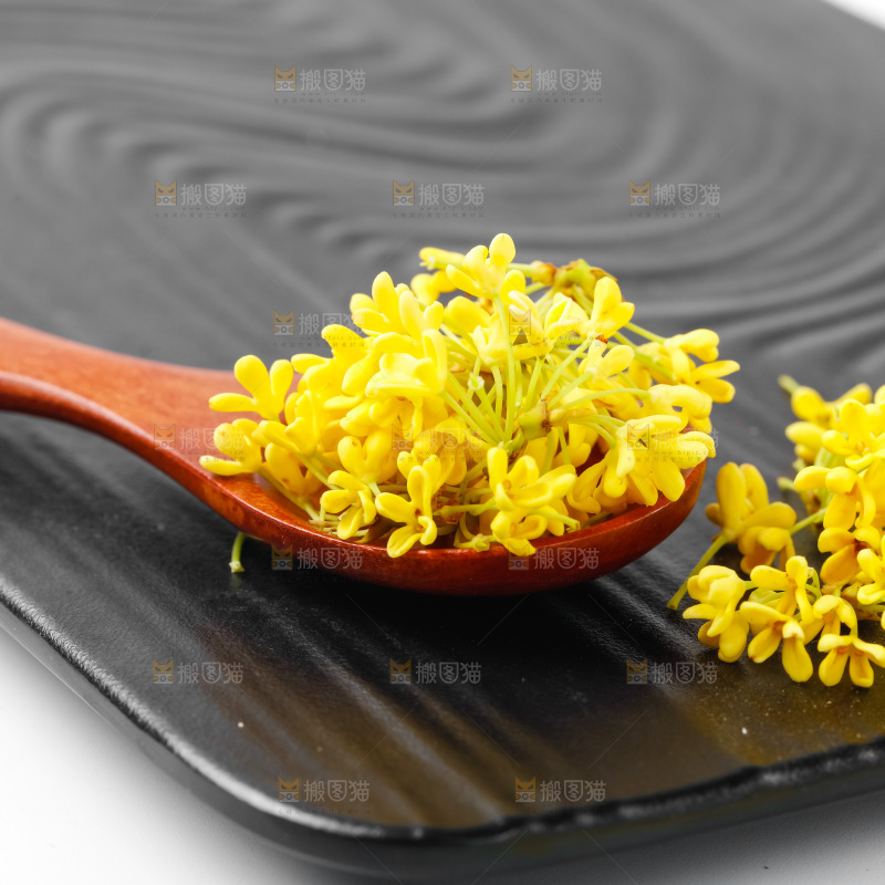 石板上的金桂花