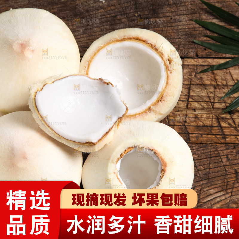 木底上放着泰国椰子