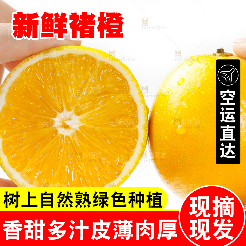 手里拿着新鲜褚橙