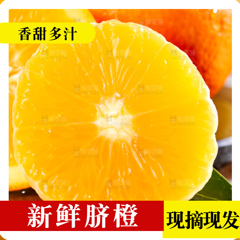 黄板子上的脐橙