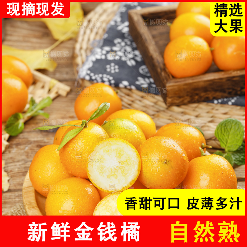 盘子里装着新鲜金橘