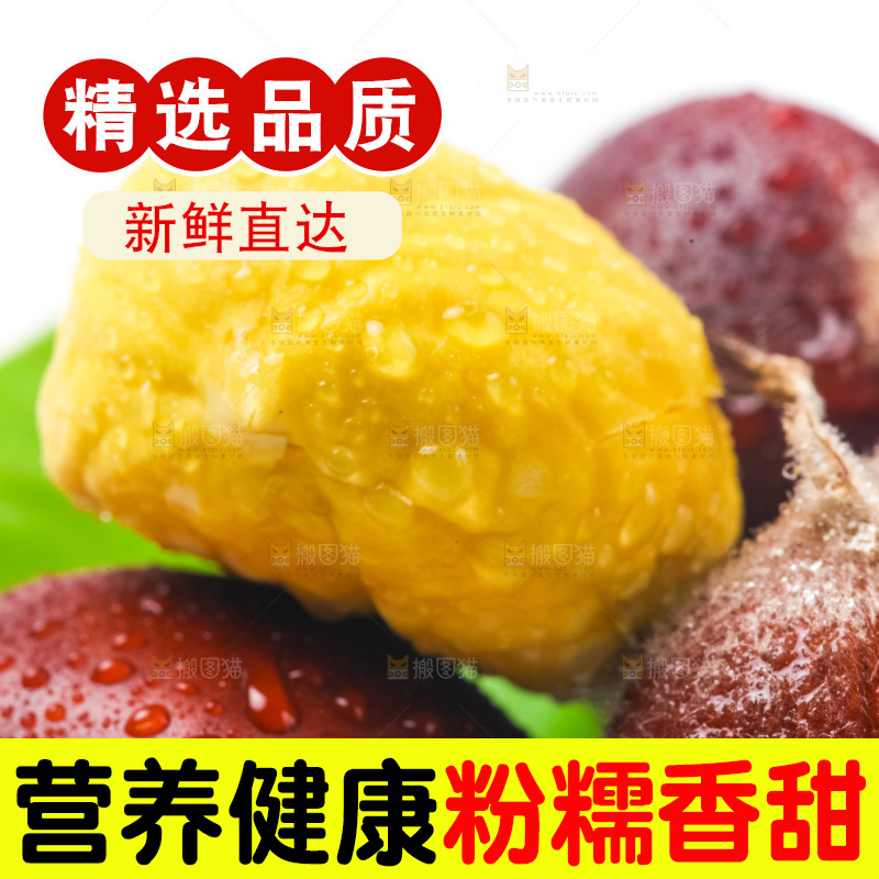 白底上放着迁西板栗