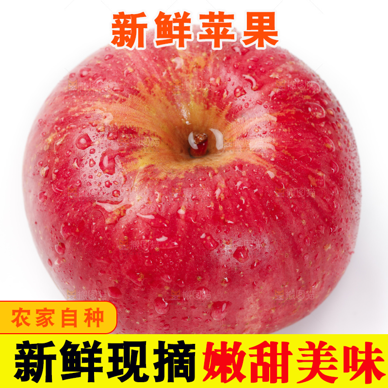 白底上的新疆红富士