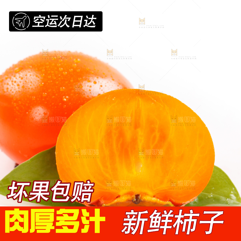 浅底上的大柿子