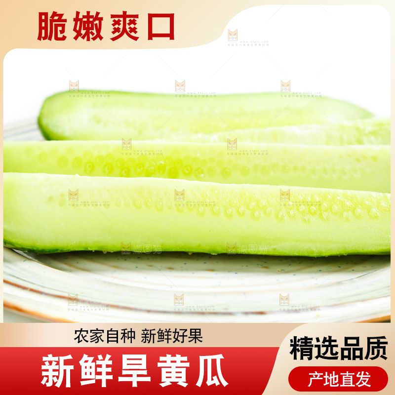 盘子里的东北旱黄瓜