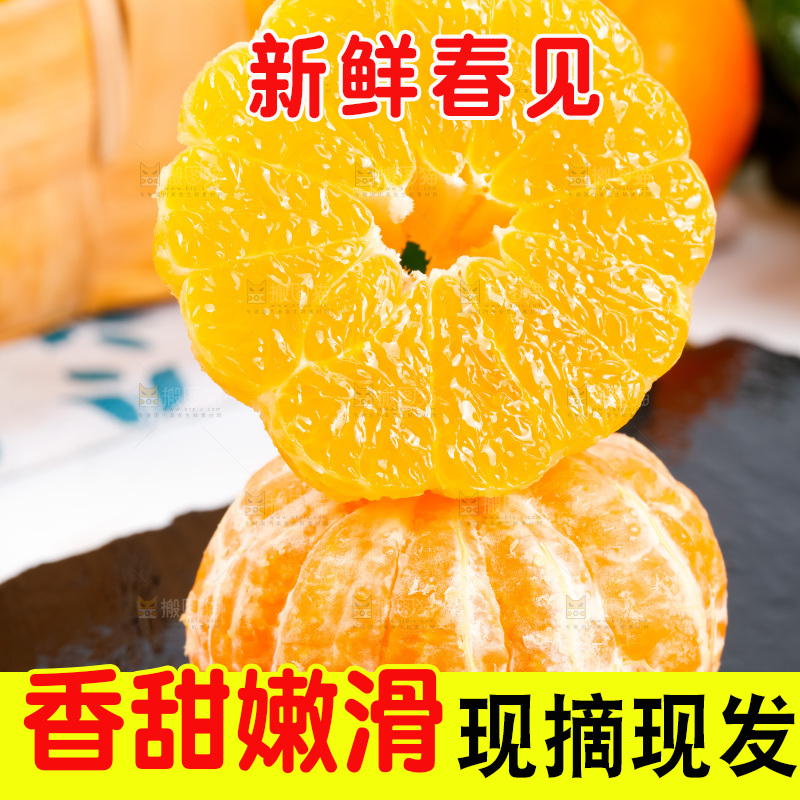 黑石板上的春见耙耙柑