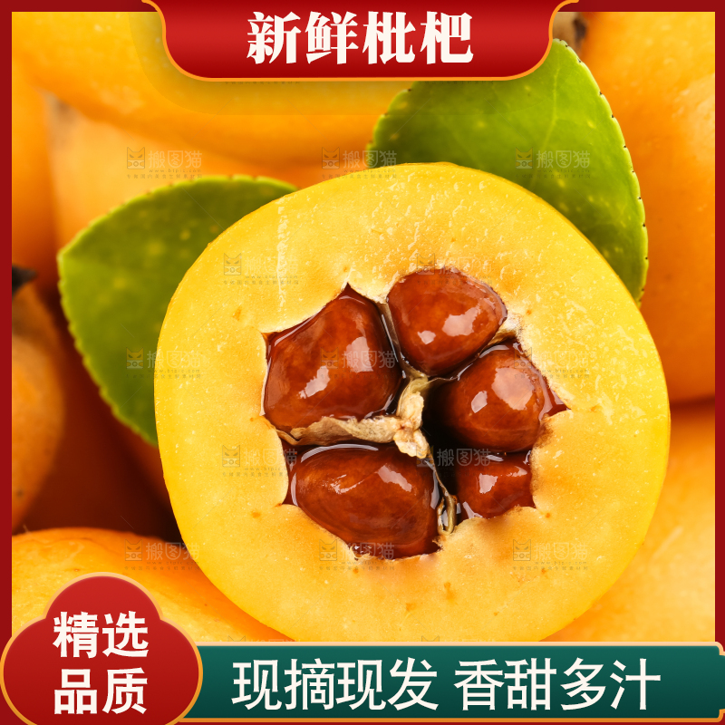篮子里装着云南蒙自枇杷