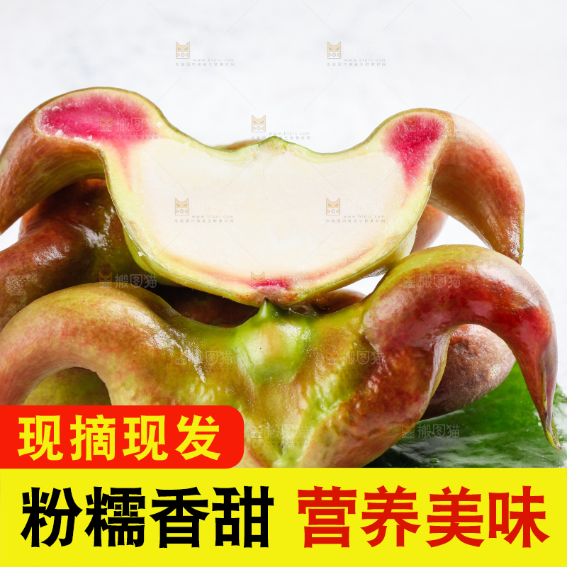 白底上的菱角