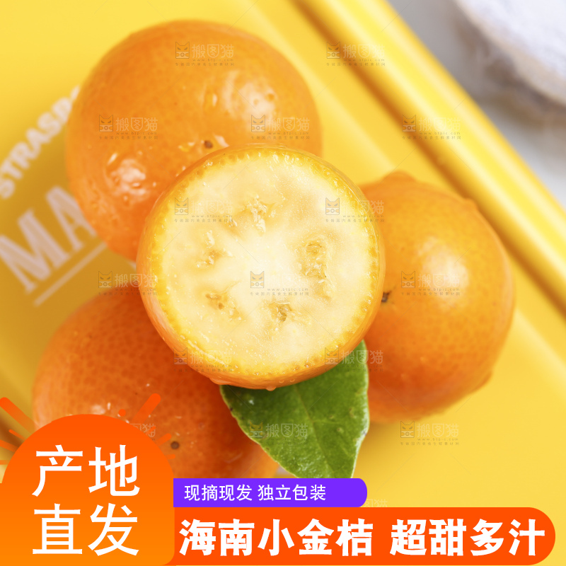 浅底上摆放着金桔