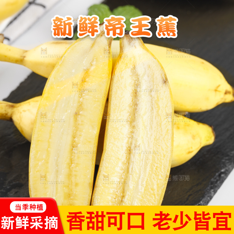 黑石板上的芭蕉