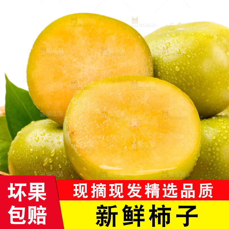 篮子里装着青柿子