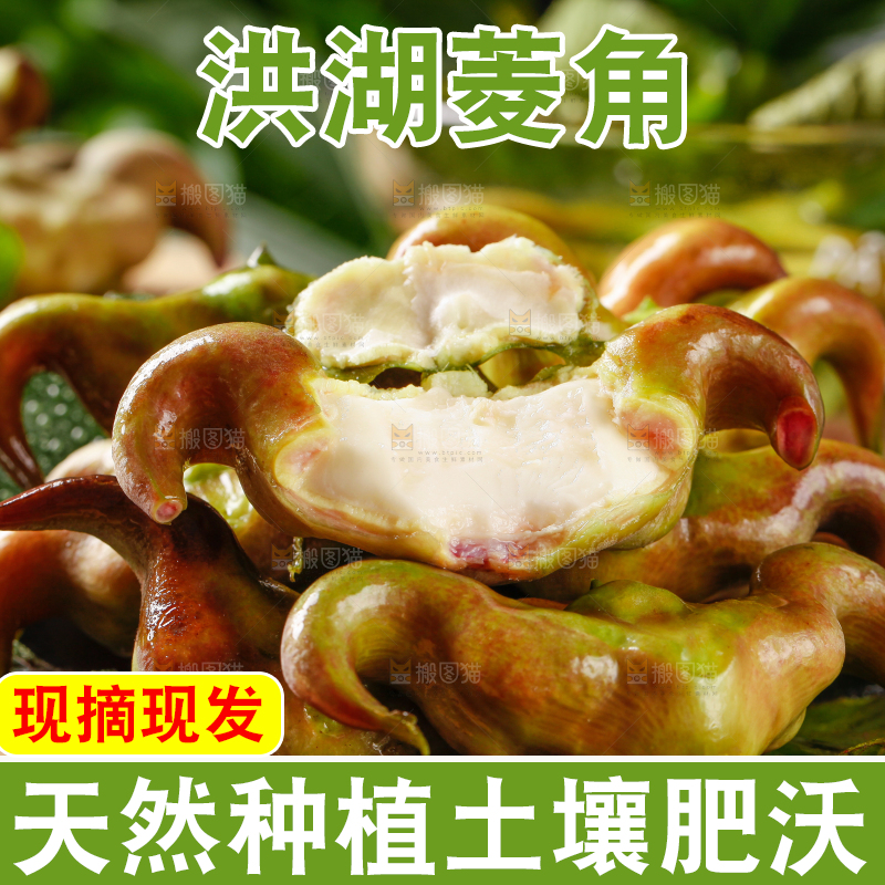 盘子里的红青菱