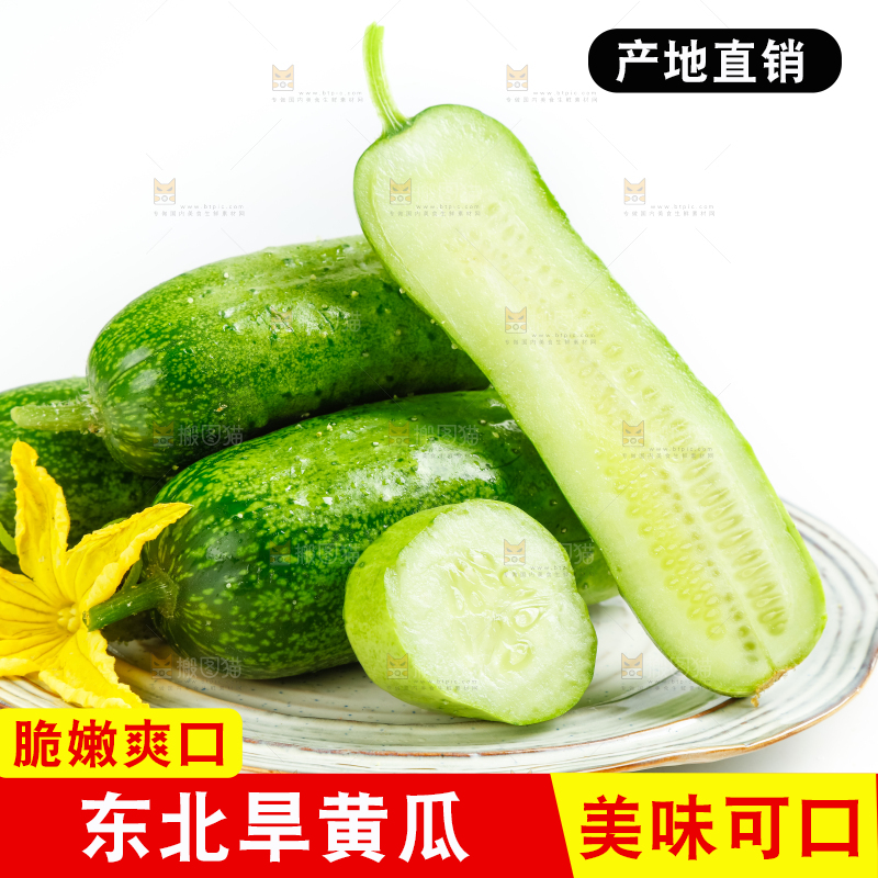 盘子里的东北旱黄瓜