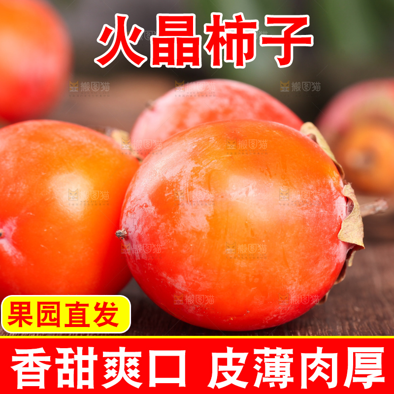 深底上的火晶小柿子