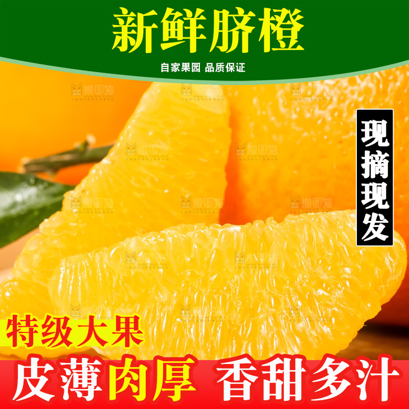 木板上的长虹脐橙