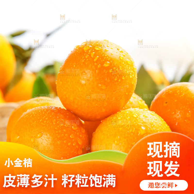 盘子里装着广西小金桔