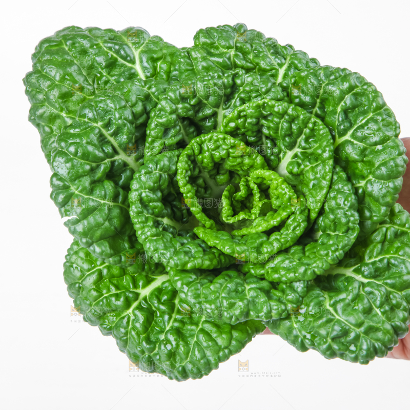 木板上的奶油白菜