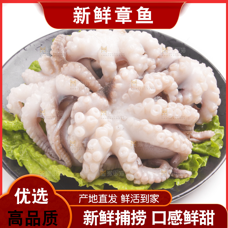 盘子里的大连章鱼