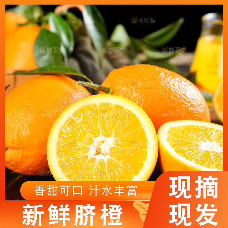 石板上的秭归脐橙