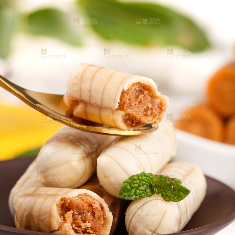 碟子里的大虾酥糖