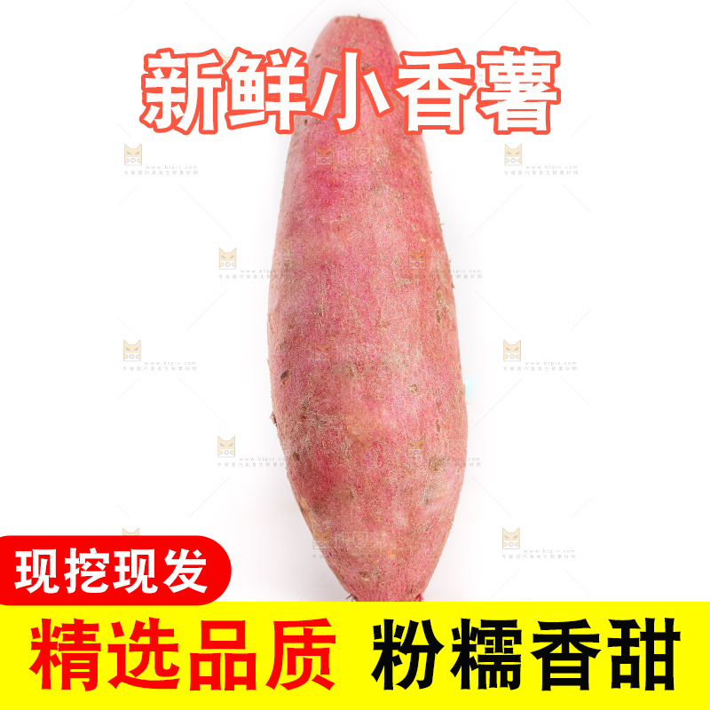 白底上的沙地板栗蜜薯