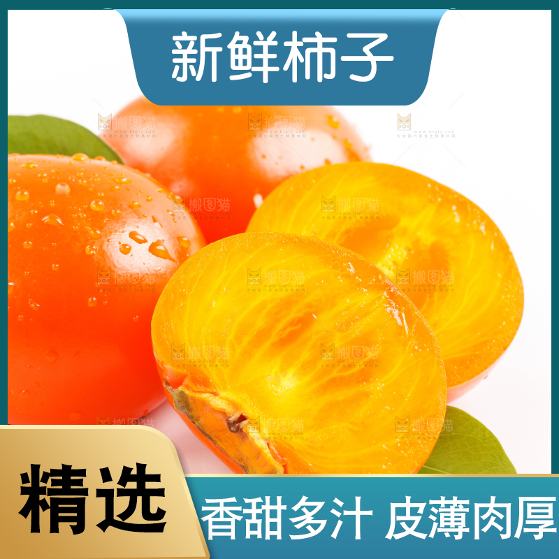 浅底上的大柿子