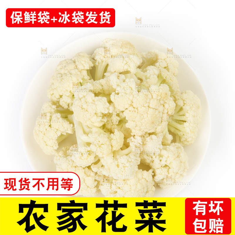 白底上的花菜