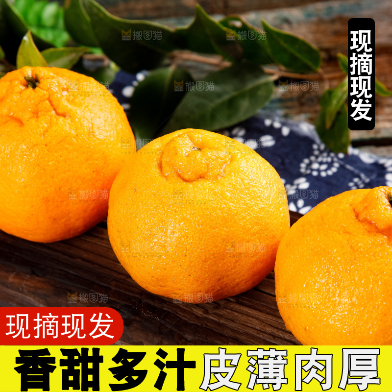 木板上的丑橘