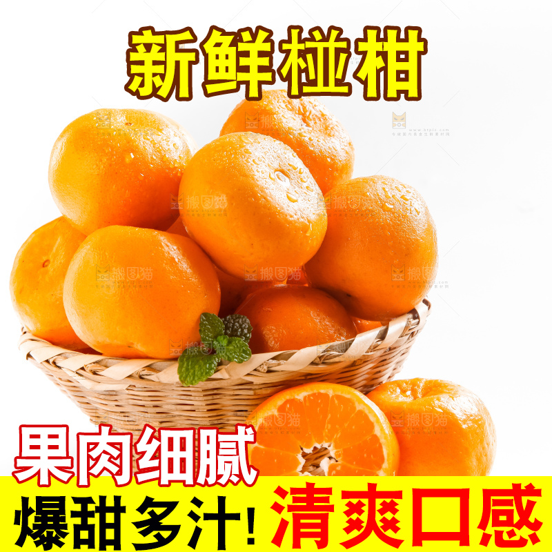 篮子里装着云南椪柑