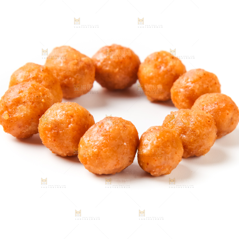 白底上的怪味豆