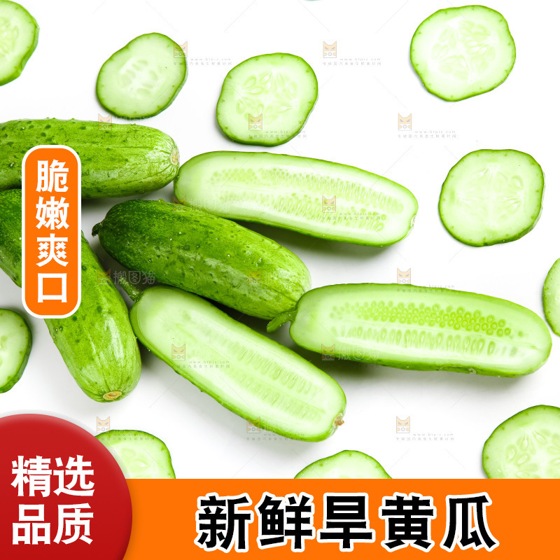 白底上放着黄瓜片