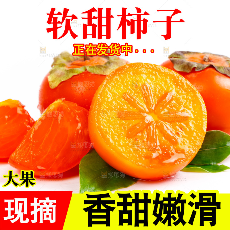 白底上的软柿子